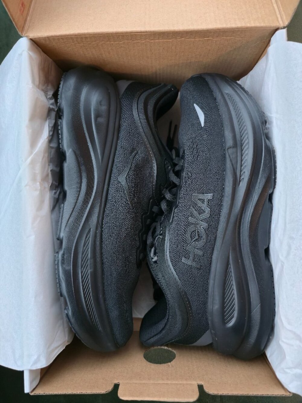 Brand New HOKA Bondi 9 Wide Woman’s  Black | Running Walking Shoes